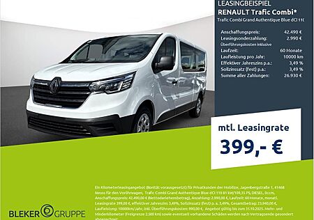 Renault Trafic PKW Combi Grand Authentique Blue