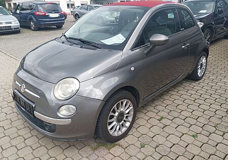 Fiat 500C 2.Hd. 86PS. Grau/Rot-Verdeck.Klima.7/2027