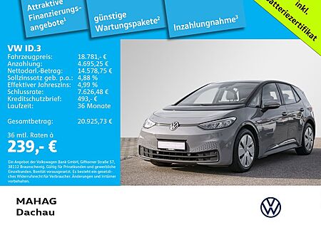 VW ID.3 Volkswagen Pro Performance 150kW WärmePu CCS LED Navi