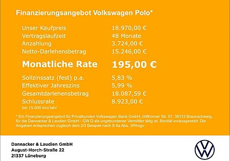 VW Polo gebraucht kaufen VW Polo Volkswagen 1.0 TSI Life LED Navi Sitzheizung Digit.Coc