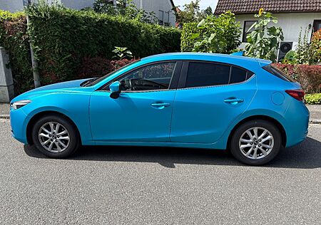 Mazda 3 2.0 SKYACTIV-G 120 blaumetallic foliert