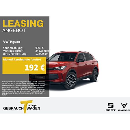 VW Tiguan leasen