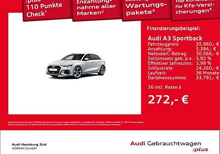 Audi A3 Sportback 35 TFSI S line S tronic NAVI/MATRIX