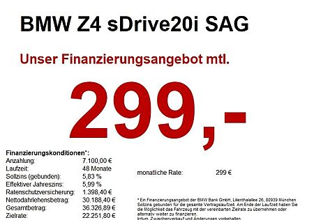 BMW Z4 sDrive20i SAG M Sport ACC+/LED+/hk/DAB/K-ZUG
