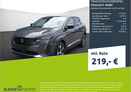 Peugeot 3008 Allure Pack BlueHDi 130 EAT mit AHK
