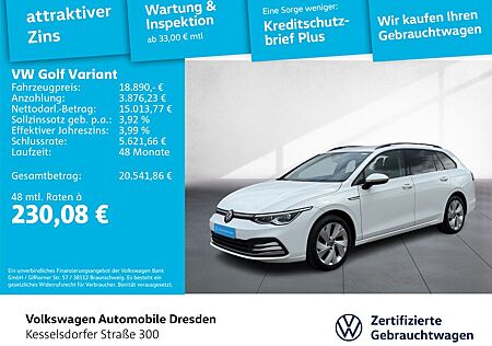 VW Golf Volkswagen VIII Variant 2.0 TDI DSG Style AHZV LED GRA