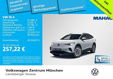 VW ID.4 Volkswagen Pro 210kW WärmePu Navi IQ.LIGHT AHK Kamera