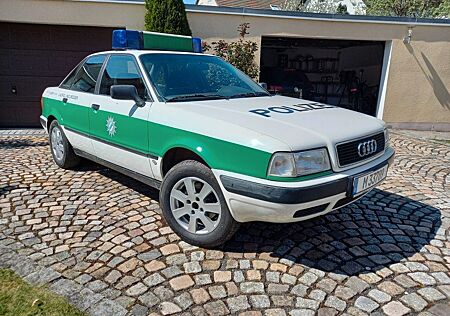 Audi 80 2.0 POLIZEIAUTO m. Blaulichtbalken Polizei