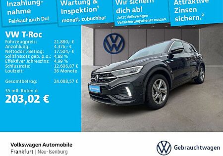 VW T-Roc Volkswagen 1.0 TSI R-Line Spurhalteassistent LED Heck