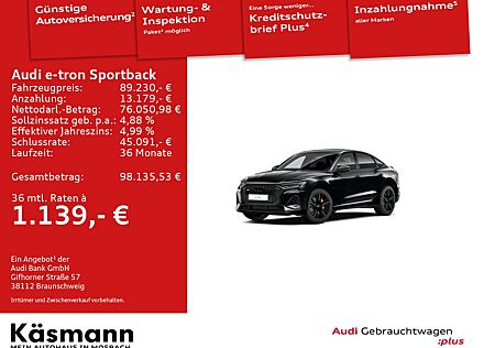 Audi e-tron Sportback S line 55 qu AHK MATRIX TOUR