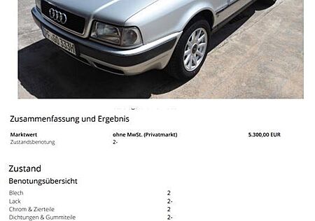 Audi 80 2.0 E nach Markwertgutachten+ Winterräder