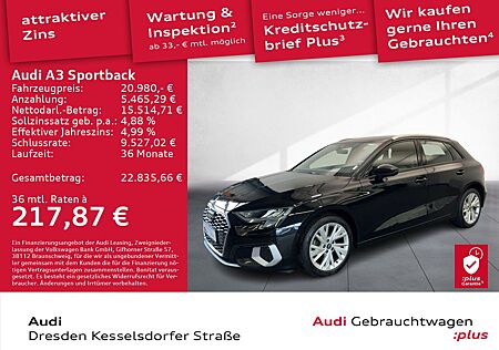 Audi A3 Sportback 35 TDI advanced Kamera LED Navi DAB