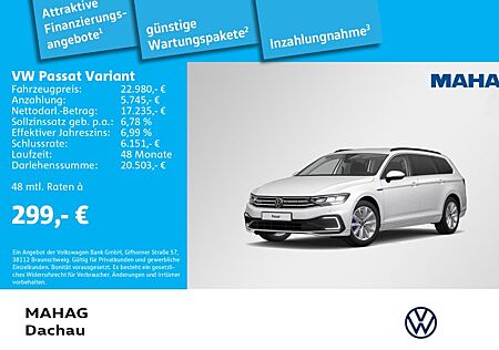 VW Passat Variant Volkswagen GTE 1.4 eTSI LED Navi AppConnect