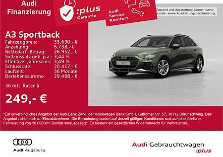 Audi A3 Sportback S line 30 TFSI *ACC*LED*KAM*8-fach*