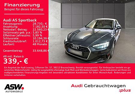 Audi A5 gebraucht kaufen Audi A5 Sportback 40TFSI Stronic NAVI MATRIX RFK B&O