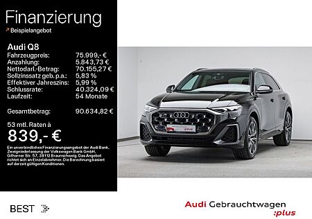 Audi Q8 50 TDI quattro S-LINE AHK*PANO*LUFT*21ZOLL*HU