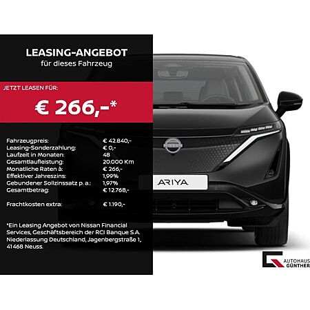 Nissan Ariya leasen