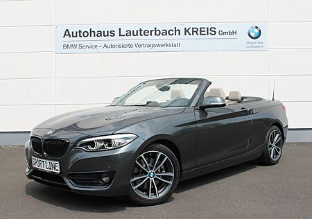 BMW 220i Cabrio Sport Line NAVI, LED, PDC, DAB, SHZ