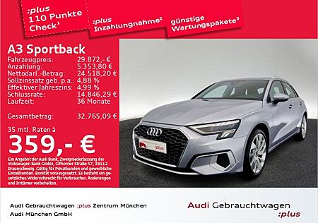 Audi A3 Sportback 35 TDI S tronic advanced Virtual/Na