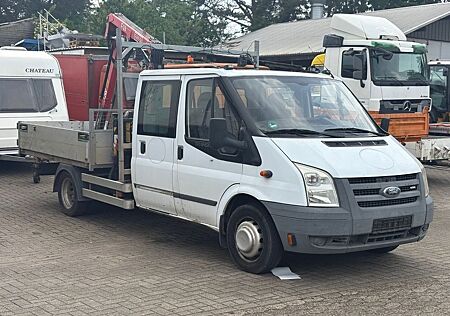 Ford Transit 2.4 TDCI Pritsche Doka FASSI F28 KRAN