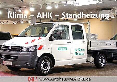 VW T5 Transporter Volkswagen T5 2.0 TDI Pritsche Doka AHK Standheiz Klima