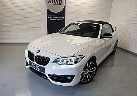 BMW 218 i Sport Line Cabrio + Automatik/LED/Navi/SH