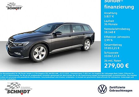 VW Passat Variant Volkswagen 2.0 TDI Elegance DSG MATRIX AHK