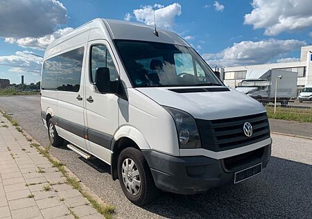 VW Crafter Volkswagen -9Sitz-Rollstuhlrampe-Klima-Temp-Sthz-TÜV