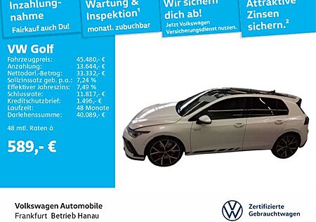 VW Golf Volkswagen VIII 2.0 TSI DSG GTI Clubsport Navi IQ.LIGH