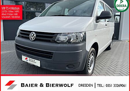 VW T5 Transporter Volkswagen 4Motion 8 Sitzer AHK Allrad SH