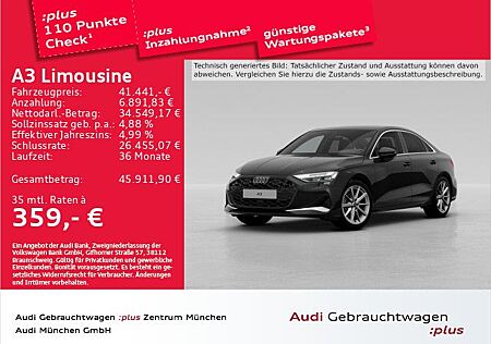 Audi A3 Limousine 35 TDI S tronic advanced Pano/ACC/A