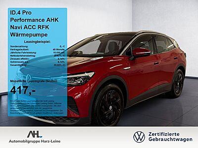 Volkswagen ID.4 Pro Performance AHK Navi ACC RFK Wärmepumpe