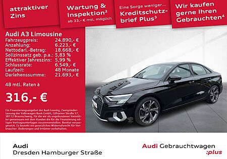 Audi A3 Limousine 35 TFSI advanced LED Navi S tronic