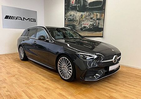 Mercedes-Benz C 300 d T AMG-Line Leder grau 19 Zoll MBUX