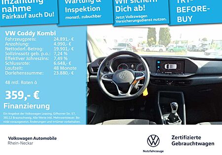 VW Caddy Volkswagen Kombi 2.0 TDI Navi Klima PDC ACC Sitzhzg.