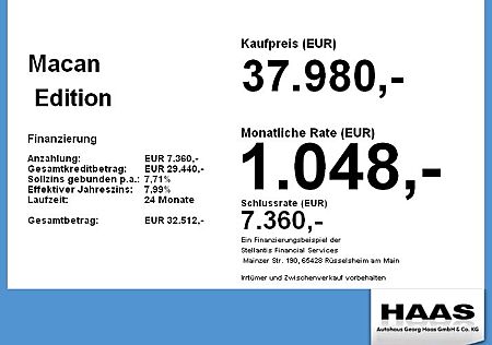Porsche Macan Top Ausstattung, 8-Fach-Alu