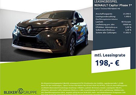 Renault Captur Phase 1 Techno Mild Hybrid 140