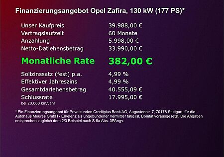 Opel Zafira XL 2.0 Diesel Edition 9-Sitzer Apple CarP
