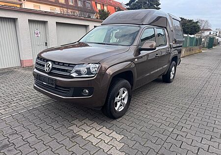 VW Amarok Volkswagen DoubleCab 4Motion 1Hand-Leder-AHk-Sortimo