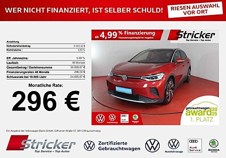VW ID.4 Volkswagen Pro Performance 150/77 296,-ohne Anzahlung