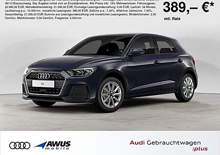 Audi A1 Sportback 25 advanced, Klima,Tempomat,PDC