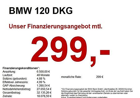 BMW 120 DKG M Sport HU/LED+/ACC/360CAM/SH/K-ZUG/DAB
