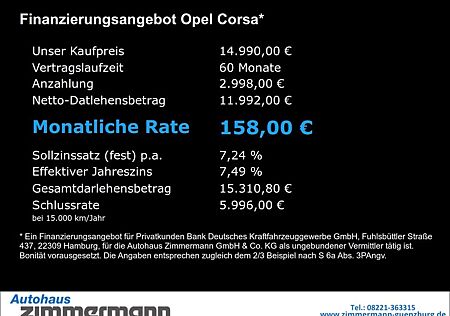 Opel Corsa F Elegance 1.2 Turbo LED Apple CarPlay And