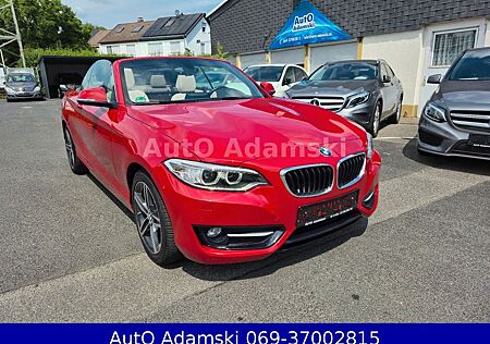 BMW 220i Sport Line Cabrio Memory Melbournerot 58tkm