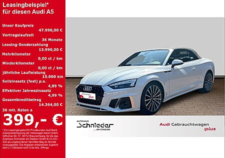Audi A5 Cabriolet 40 TFSI S line AHK+NAVI+LEDER+VIRTU