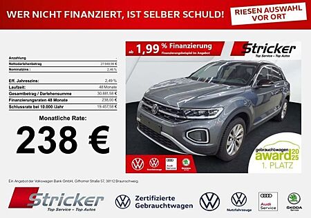 VW T-Roc Volkswagen Style 1.5TSI DSG 238,-ohne Anzahlung Navi