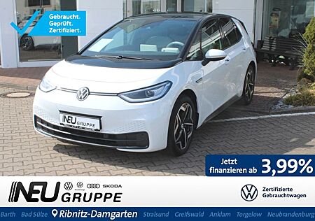 VW ID.3 Volkswagen Pro 62 KWh F+B-Sitz h-verst. Matrix S-L-Hzg