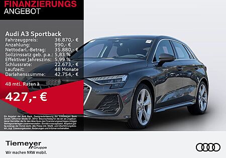 Audi A3 Sportback 35 TDI S line PANO MATRIX ACC LM18