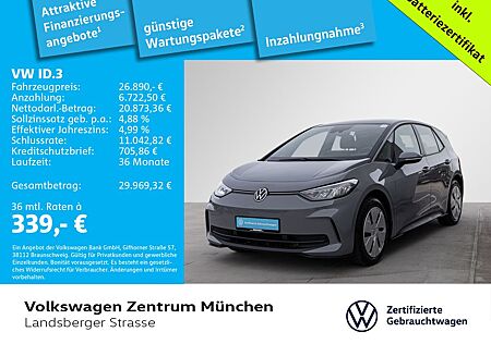 VW ID.3 Volkswagen Pro 150 kW ACC CCS LED Navi ParkPilot AppCo
