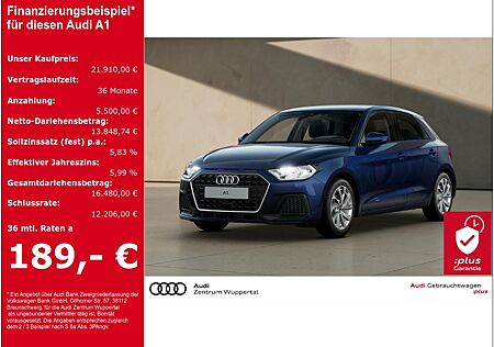 Audi A1 Sportback 25 TFSI DAB GRA SHZ PDC SMARTPHONE